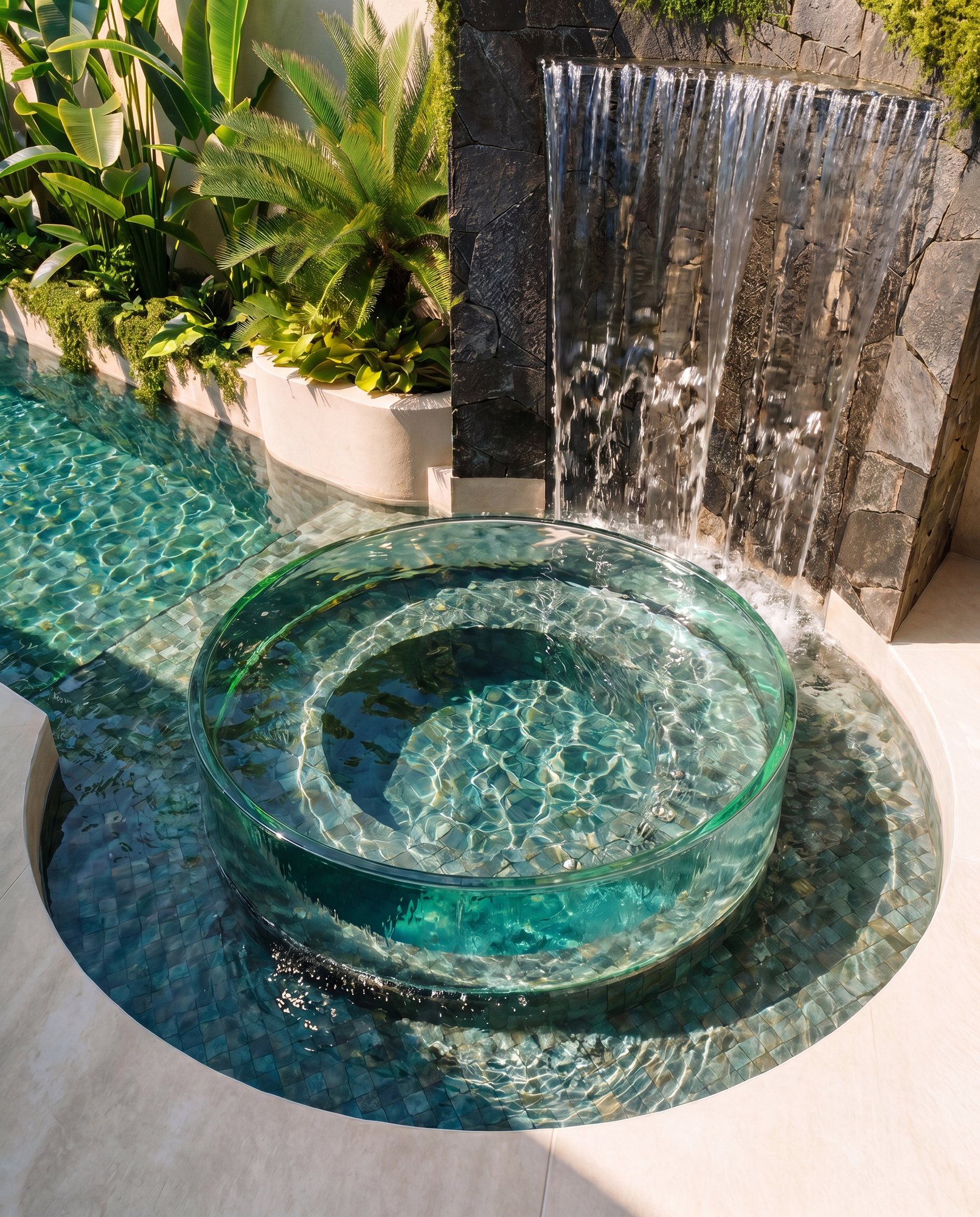 Water feature detail, Paul Clout Design